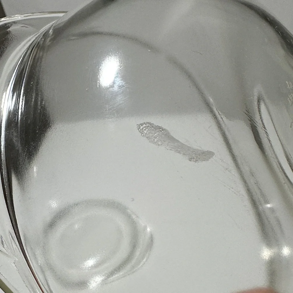 Vintage 1930s / 1940s Pyrex Clear Glass Serving Bowl 022 with Lid 682-C5